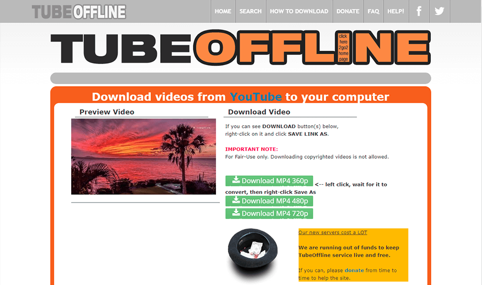 Tube Offline